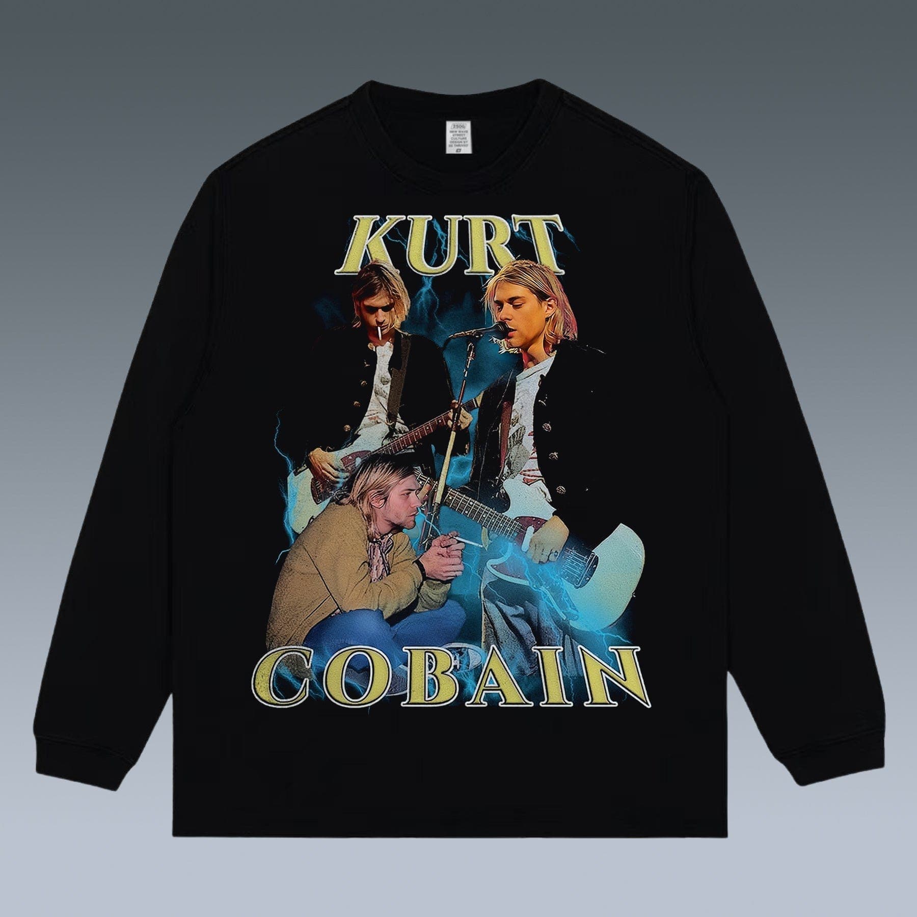 VINTAGE LONG SLEEVE TEE | KURT COBAIN