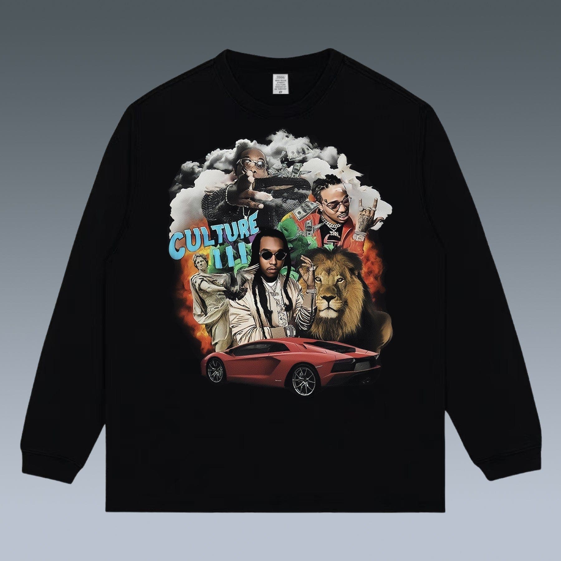 VINTAGE LONG SLEEVE TEE | TAKEOFF& MIGOS
