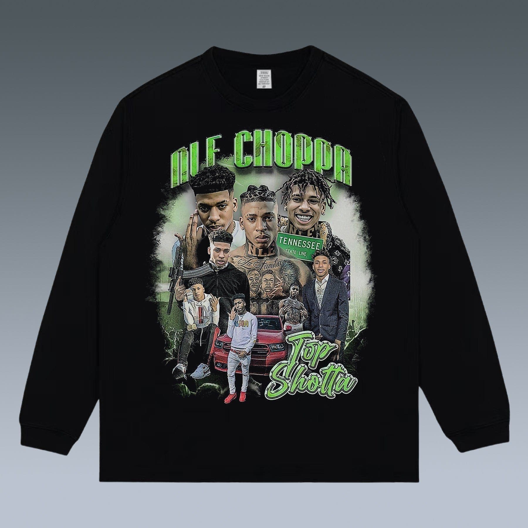 VINTAGE LONG SLEEVE TEE | NLE CHOPPA