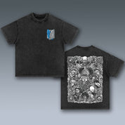 VINTAGE TEE |  ATTACK ON TITAN & GIVE YOUR HEARTS