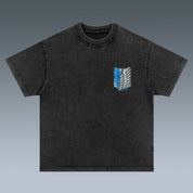 VINTAGE TEE |  ATTACK ON TITAN & GIVE YOUR HEARTS