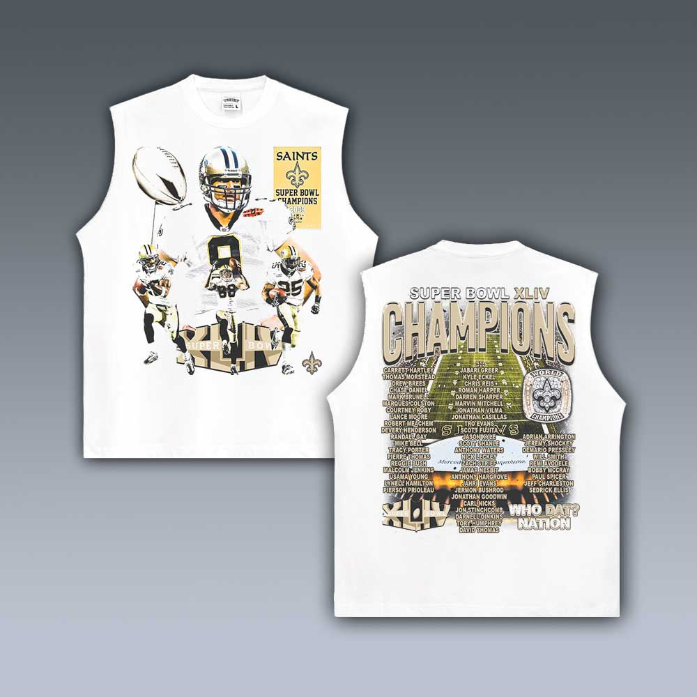 VINTAGE TANK TOP | SUPER BOWL XLIV CHAMPS SAINTS