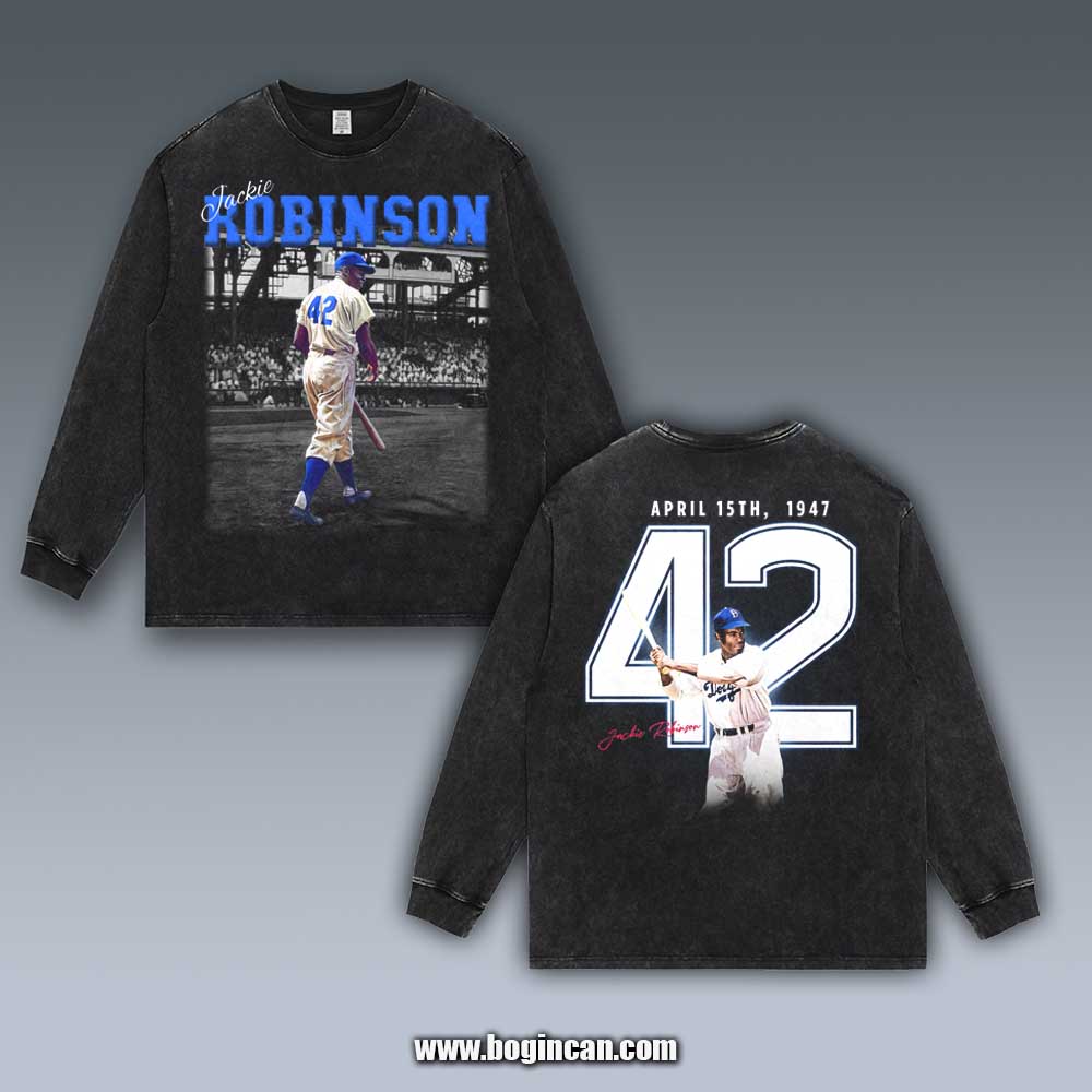 VINTAGE LONG SLEEVE TEE | JACKIE ROBINSON
