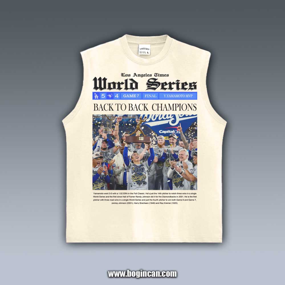 VINTAGE TANK TOP | 2025 DODGERS CHAMPIONS V1