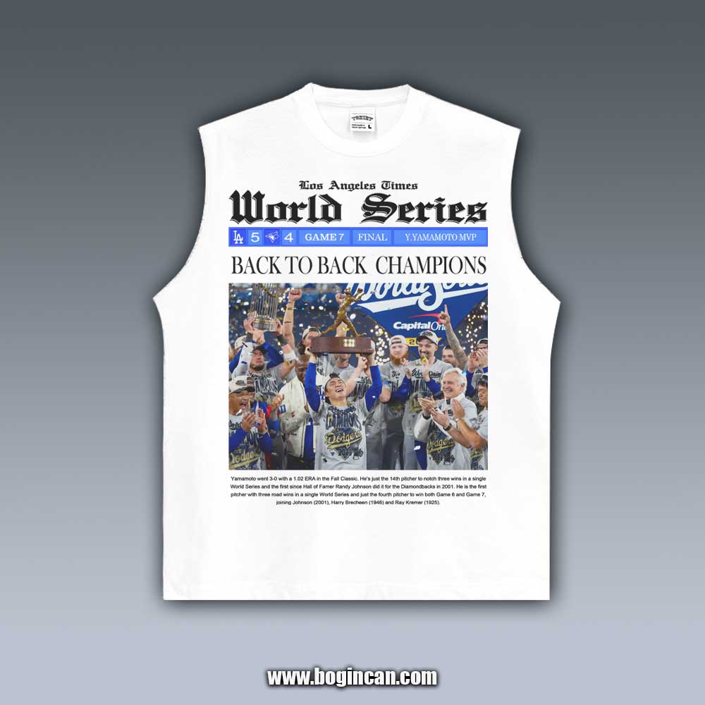 VINTAGE TANK TOP | 2025 DODGERS CHAMPIONS V1