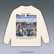 VINTAGE LONG SLEEVE TEE | 2025 DODGERS CHAMPIONS V1