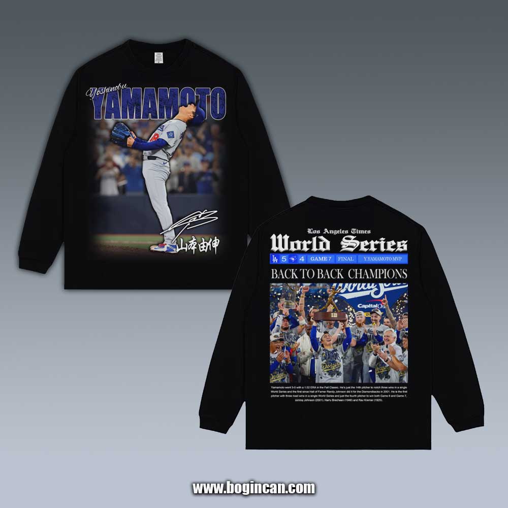 VINTAGE LONG SLEEVE TEE | DODGERS YAMAMOTO 11.3