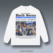 VINTAGE LONG SLEEVE TEE | 2025 DODGERS CHAMPIONS V1