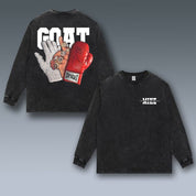 VINTAGE LONG SLEEVE TEE | GOAT-MICHAEL JORDAN-MICHAEL JACKSON-MIKE TYSON