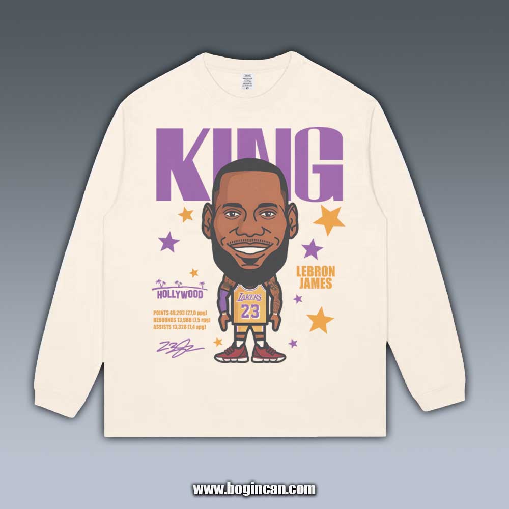VINTAGE LONG SLEEVE TEE | LEBRON JAMES V5.12