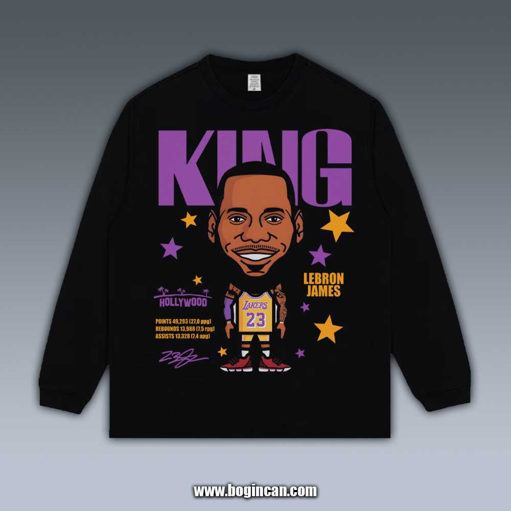 VINTAGE LONG SLEEVE TEE | LEBRON JAMES V5.12