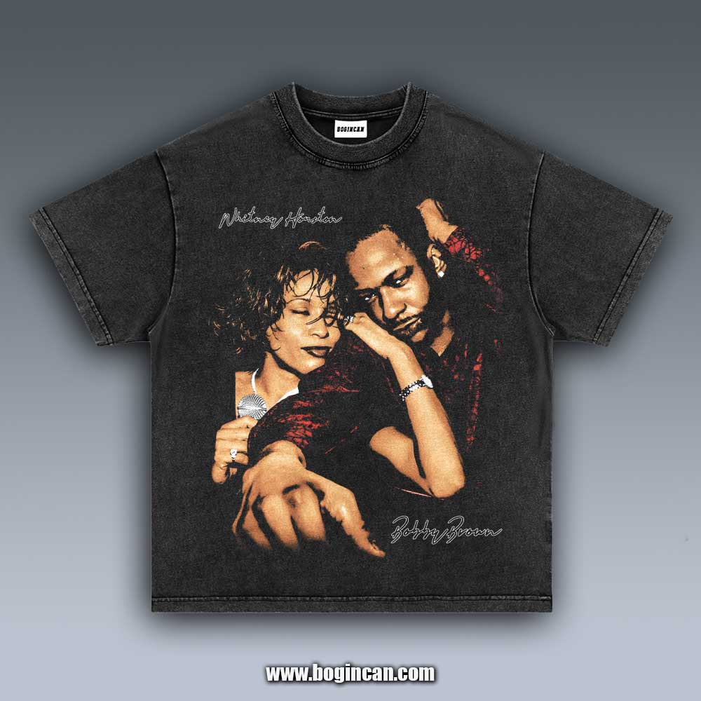VINTAGE TEE | WHITNEY HOUSTON BOBBY BROWN