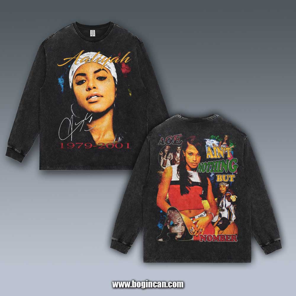 VINTAGE LONG SLEEVE TEE | AALIYAH 5.27