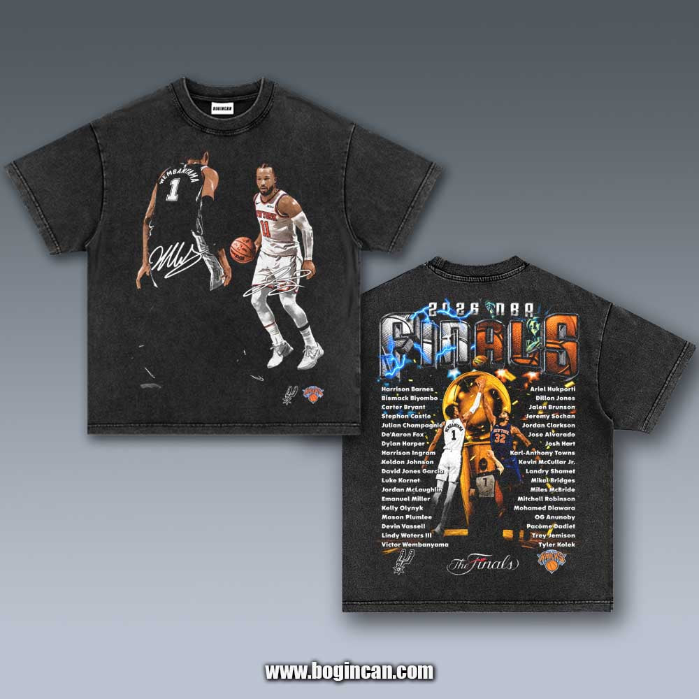 VINTAGE TEE | 2026 NBA FINALS SPURS VS KNICKS 6.2.2