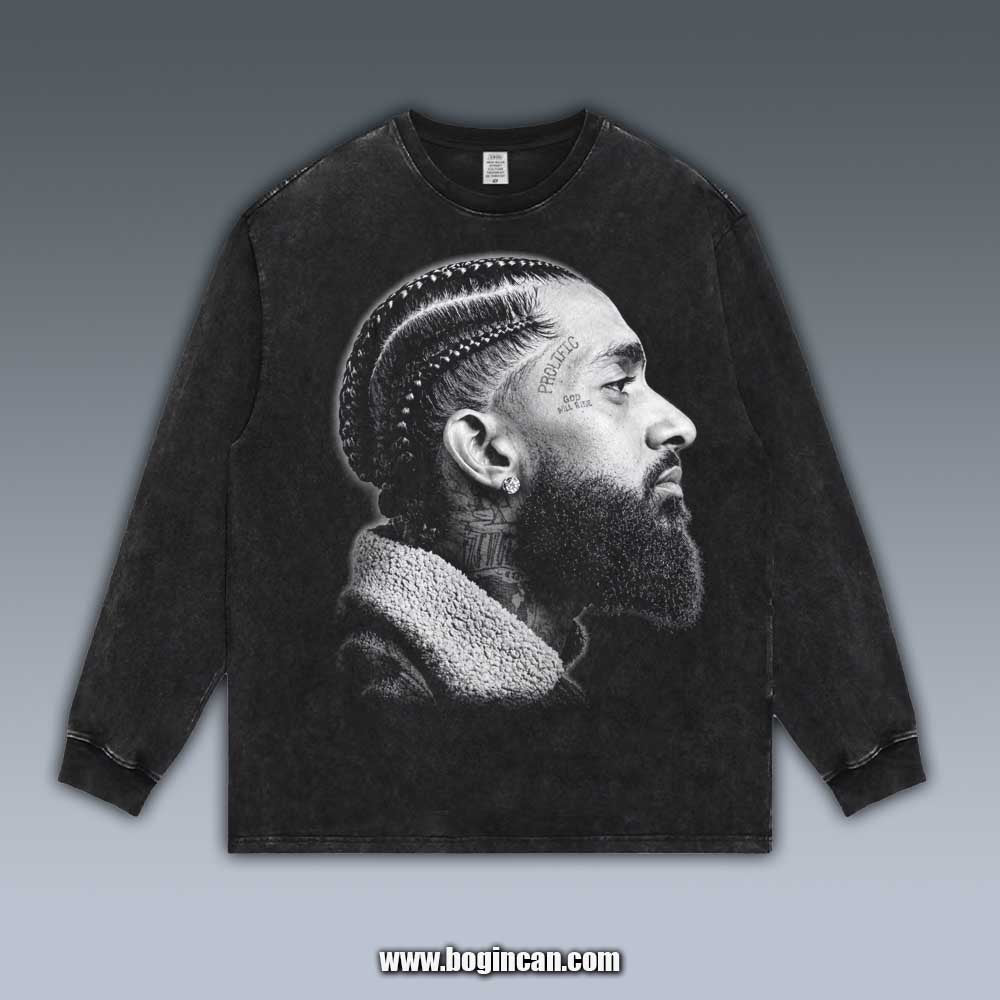 VINTAGE LONG SLEEVE TEE | NIPSEY HUSSLE V5.14