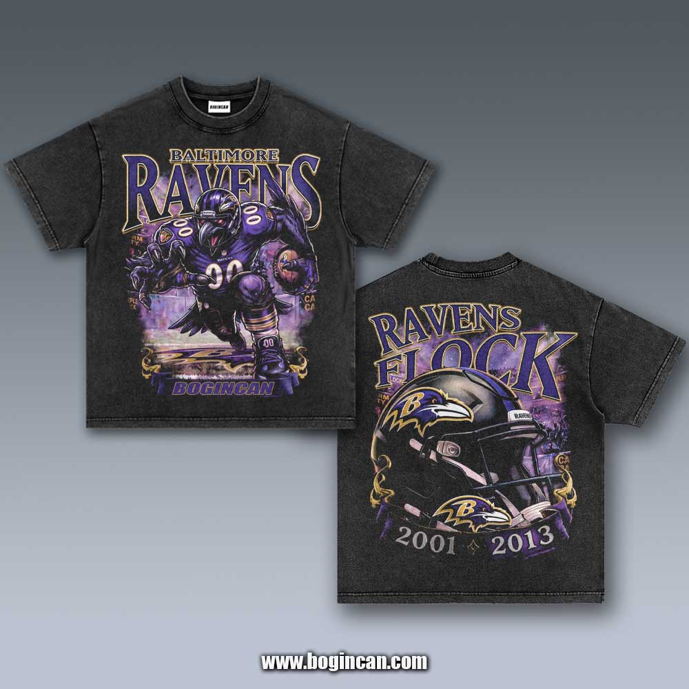 VINTAGE TEE | RAVENS FLOCK 10.14