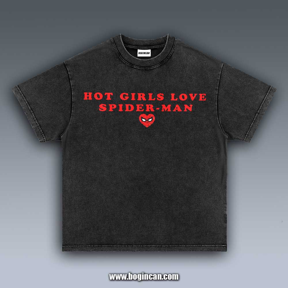 VINTAGE TEE | SPIDERMAN HOT GIRLS 6.30