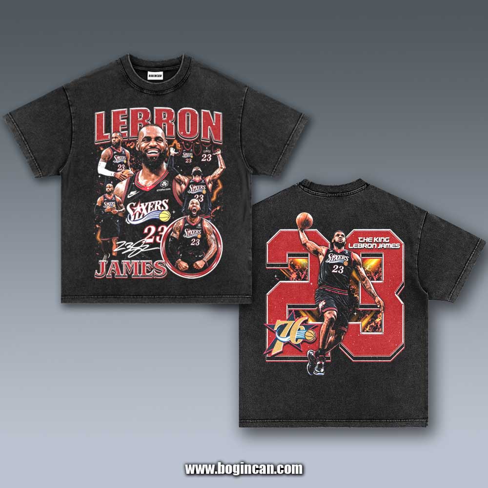 VINTAGE TEE | LEBRON JAMES 76ERS 7.27.6