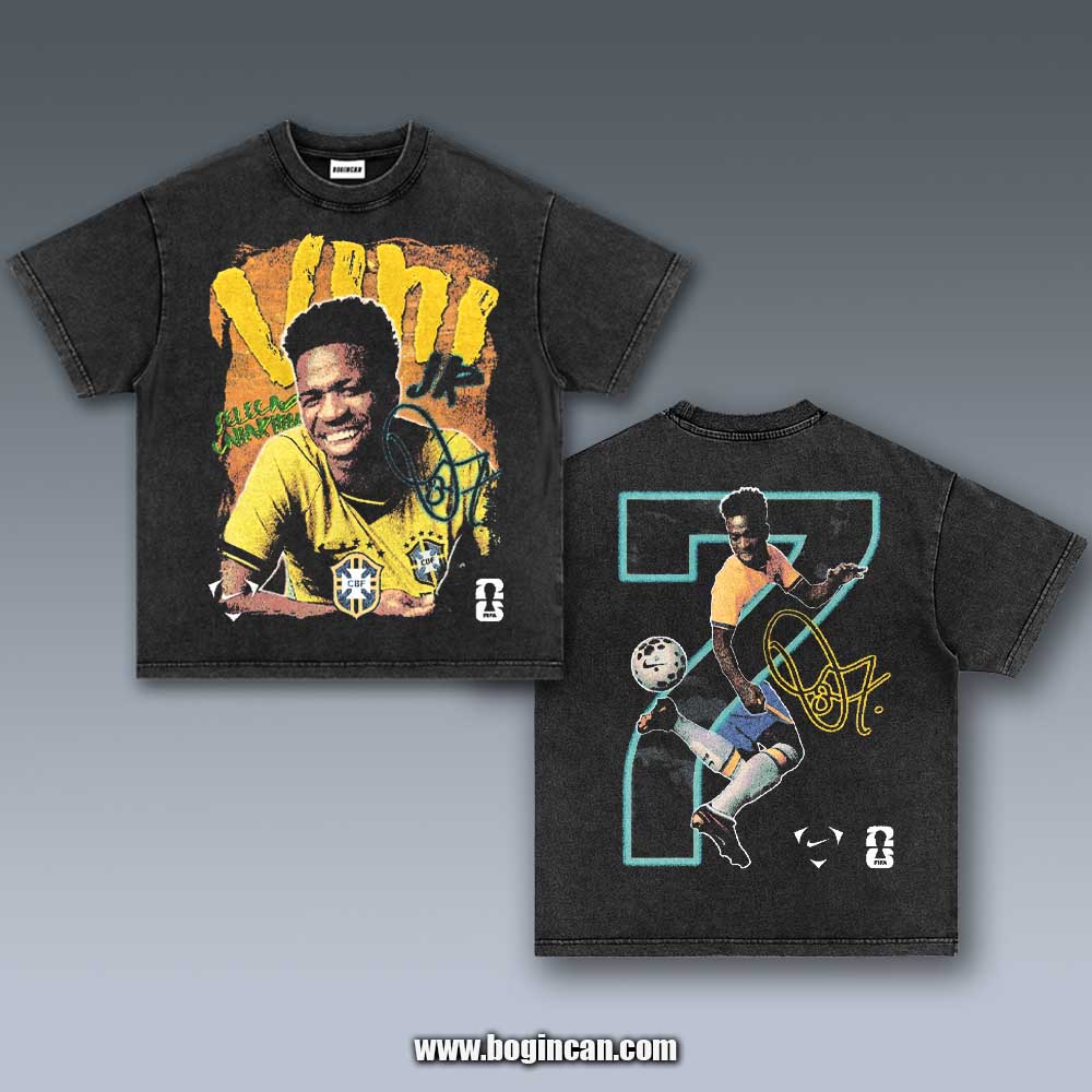 VINTAGE TEE | VINI JR BRASIL WC26 6.8