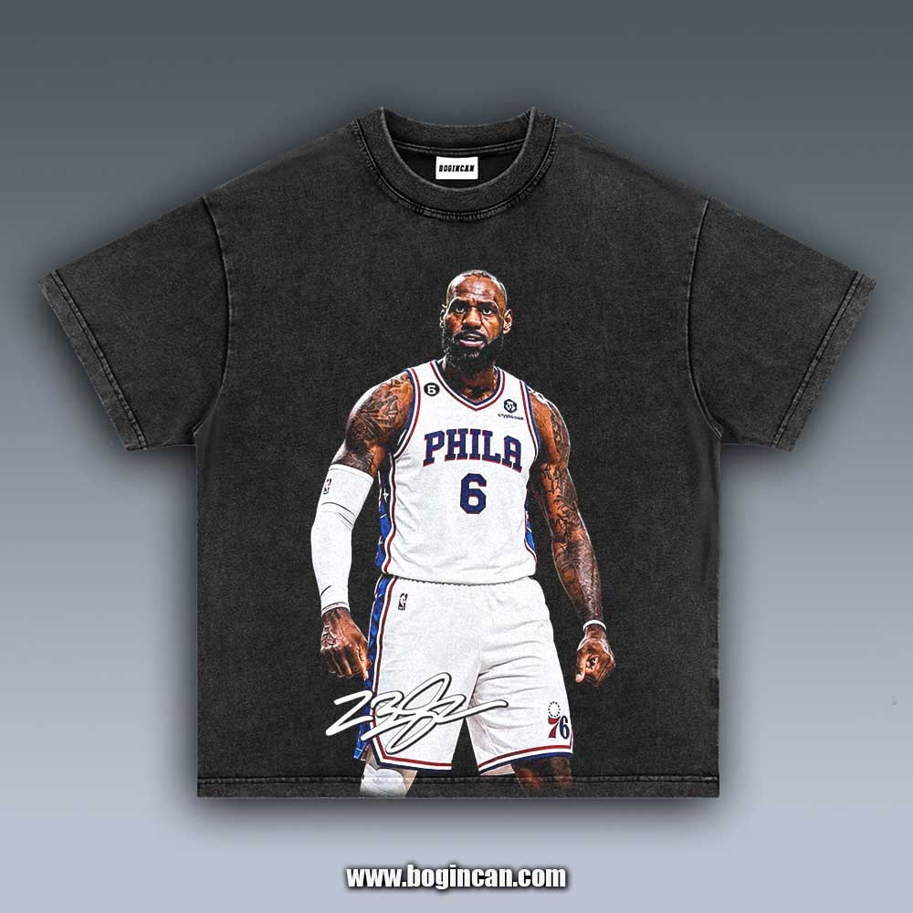 VINTAGE TEE | LEBRON JAMES 76ERS 7.27.1