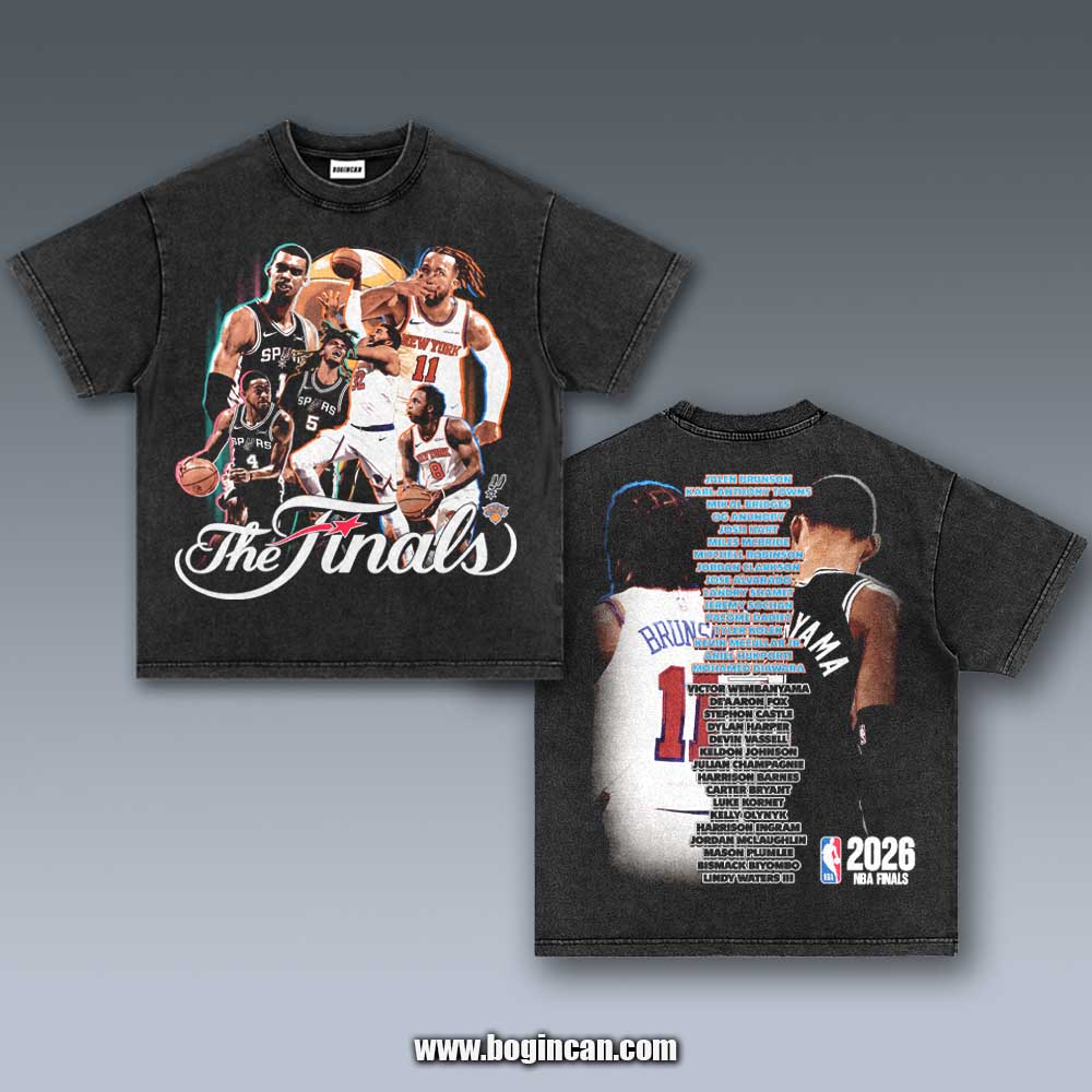 VINTAGE TEE | 2026 NBA FINALS SPURS VS KNICKS 6.2.1