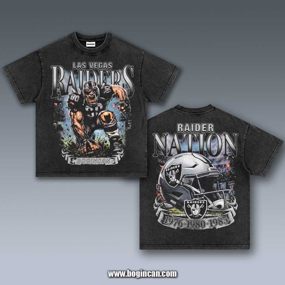 VINTAGE TEE | RAIDER NATION 10.14