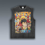 VINTAGE TANK TOP | ONE PIECE MONKEY D. LUFFY 4.15