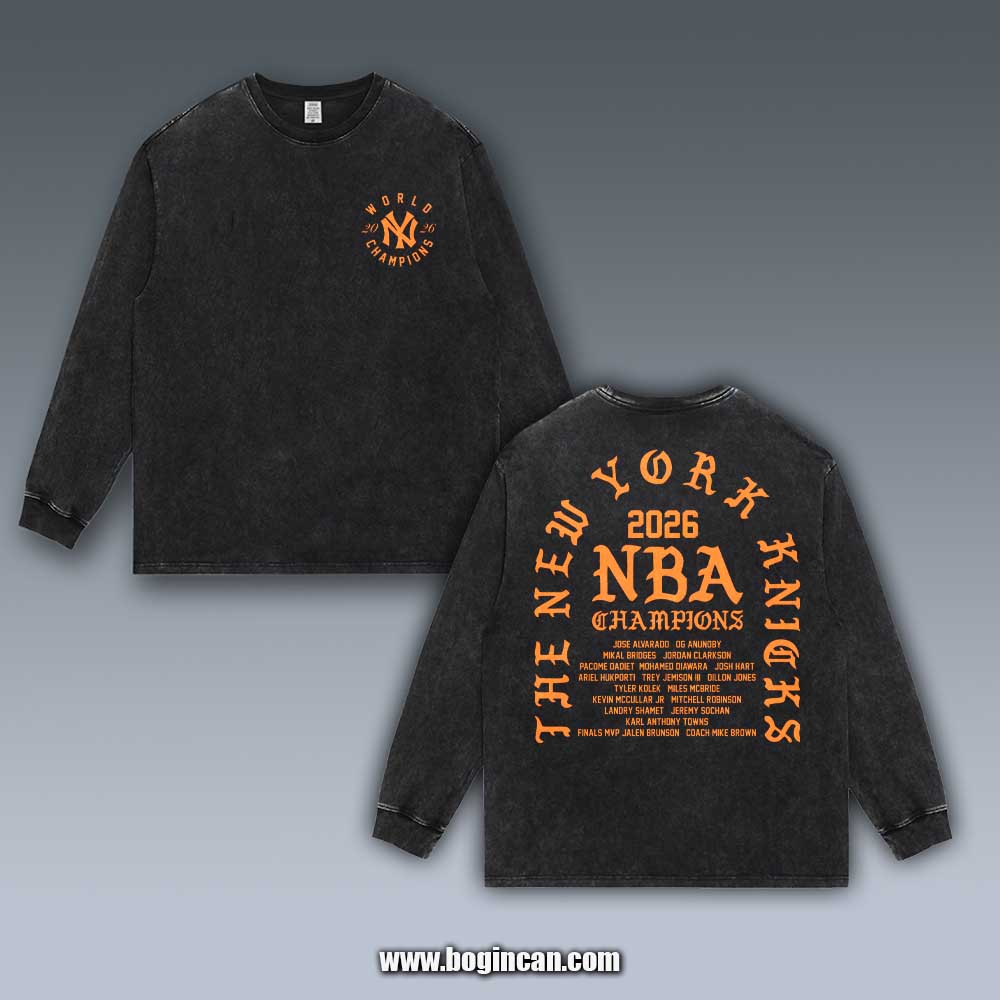 VINTAGE LONG SLEEVE TEE | 2026 KNICKS V6.15.3