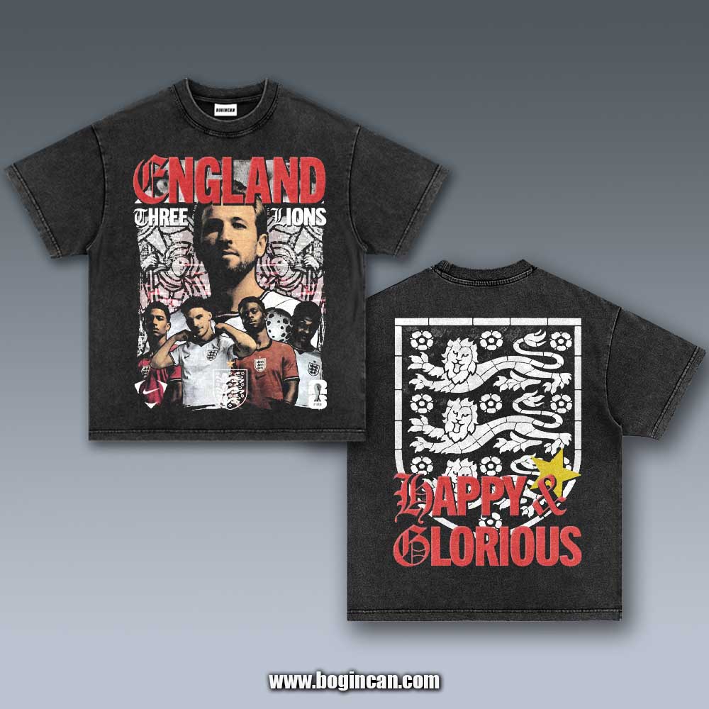 VINTAGE TEE | ENGLAND WC26 THREE LIONS 6.8