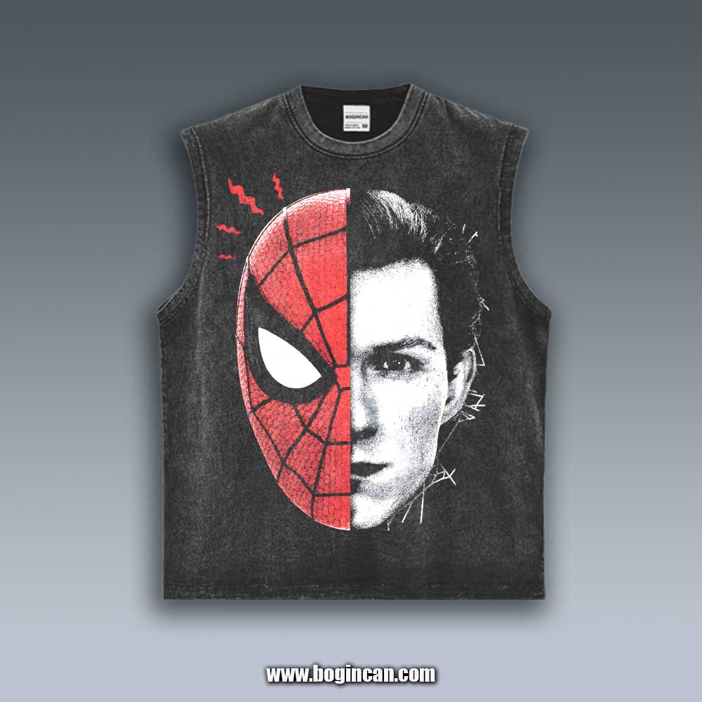 VINTAGE TANK TOP | SPIDER BIG FACE 7.8