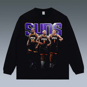 VINTAGE LONG SLEEVE TEE | SUNS& KEVIN DURANT& DEVIN BOOKER& BRADLEY BEEL