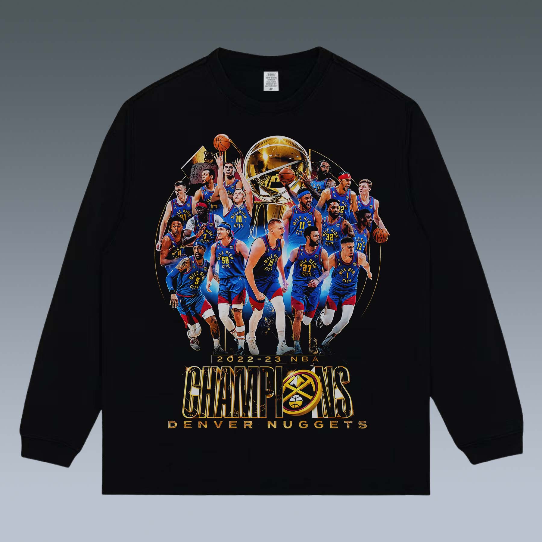 VINTAGE LONG SLEEVE TEE | NIKOLA JOKIC& DENVER NUGGETS