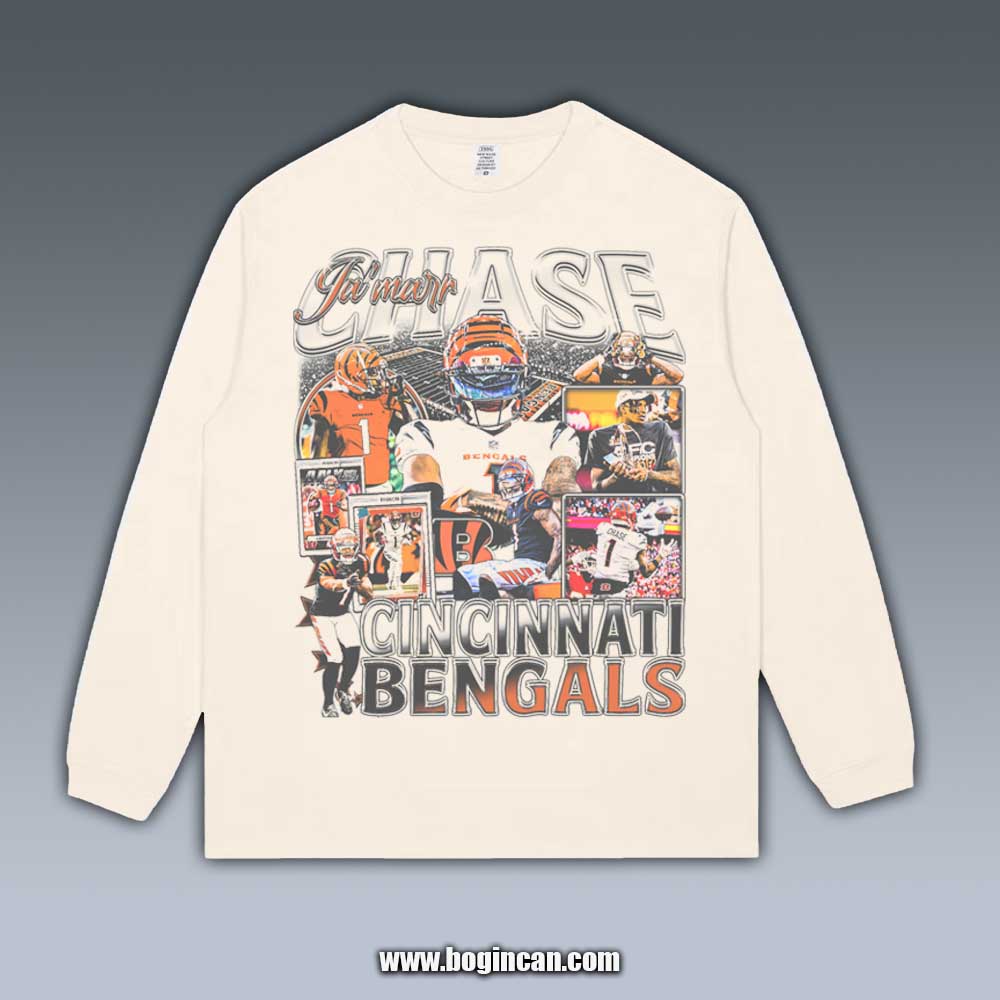 VINTAGE LONG SLEEVE TEE | JAMARR CHASE 9.28-2