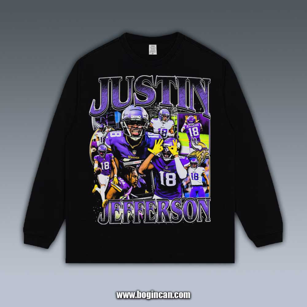 VINTAGE LONG SLEEVE TEE | JUSTIN JEFFERSON 9.20