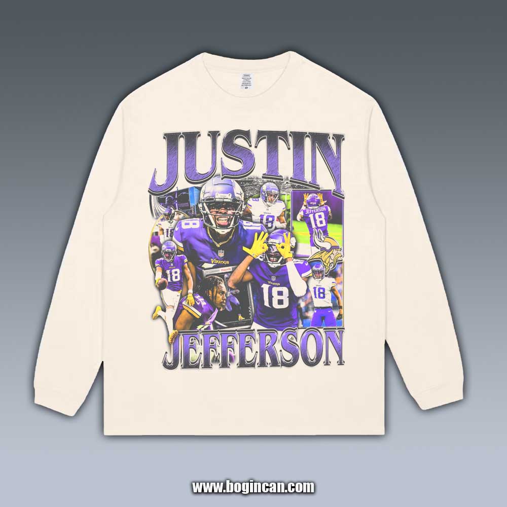 VINTAGE LONG SLEEVE TEE | JUSTIN JEFFERSON 9.20