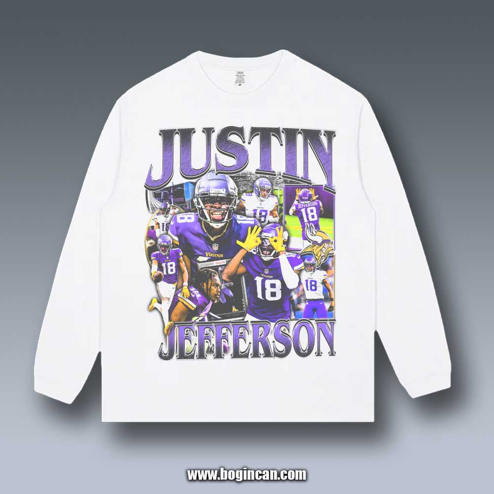 VINTAGE LONG SLEEVE TEE | JUSTIN JEFFERSON 9.20