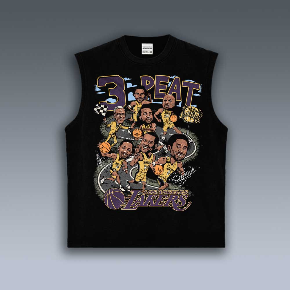 VINTAGE TANK TOP | LAKERS 3 PEAT 3.20