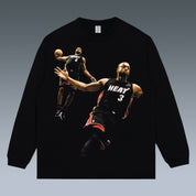 VINTAGE LONG SLEEVE TEE | LEBRON JAMES-DWYANE WADE