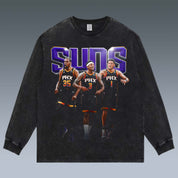 VINTAGE LONG SLEEVE TEE | SUNS& KEVIN DURANT& DEVIN BOOKER& BRADLEY BEEL