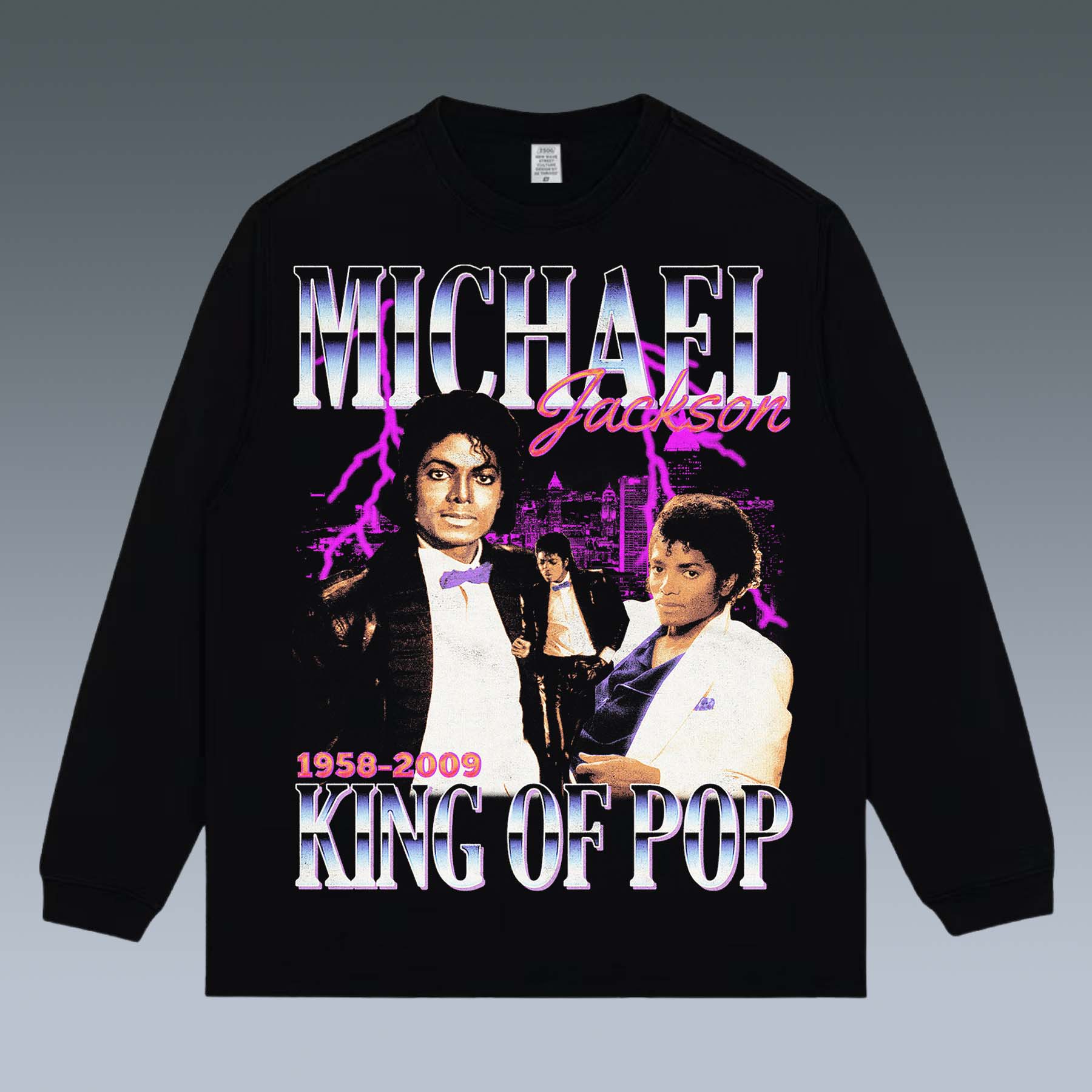 VINTAGE LONG SLEEVE TEE | MICHAEL JACKSON