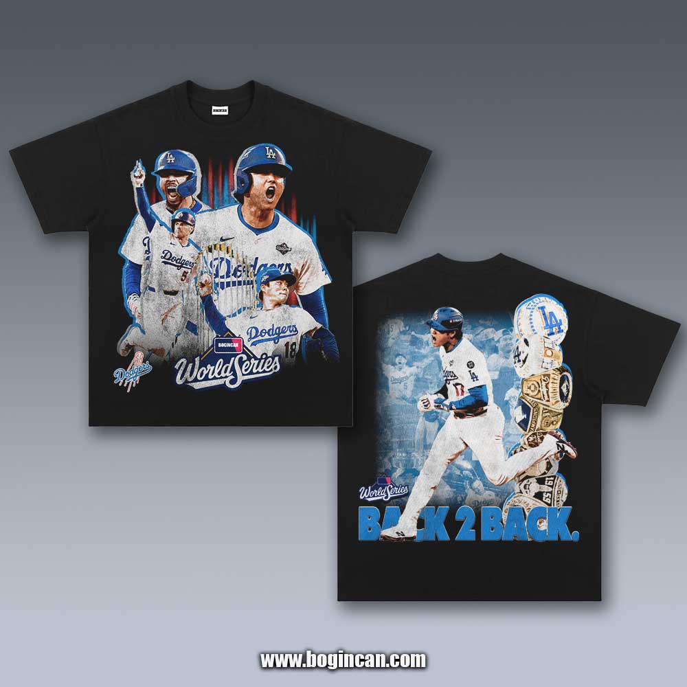 VINTAGE TEE | DODGER BACK TO BACK CHAMPS 11.7