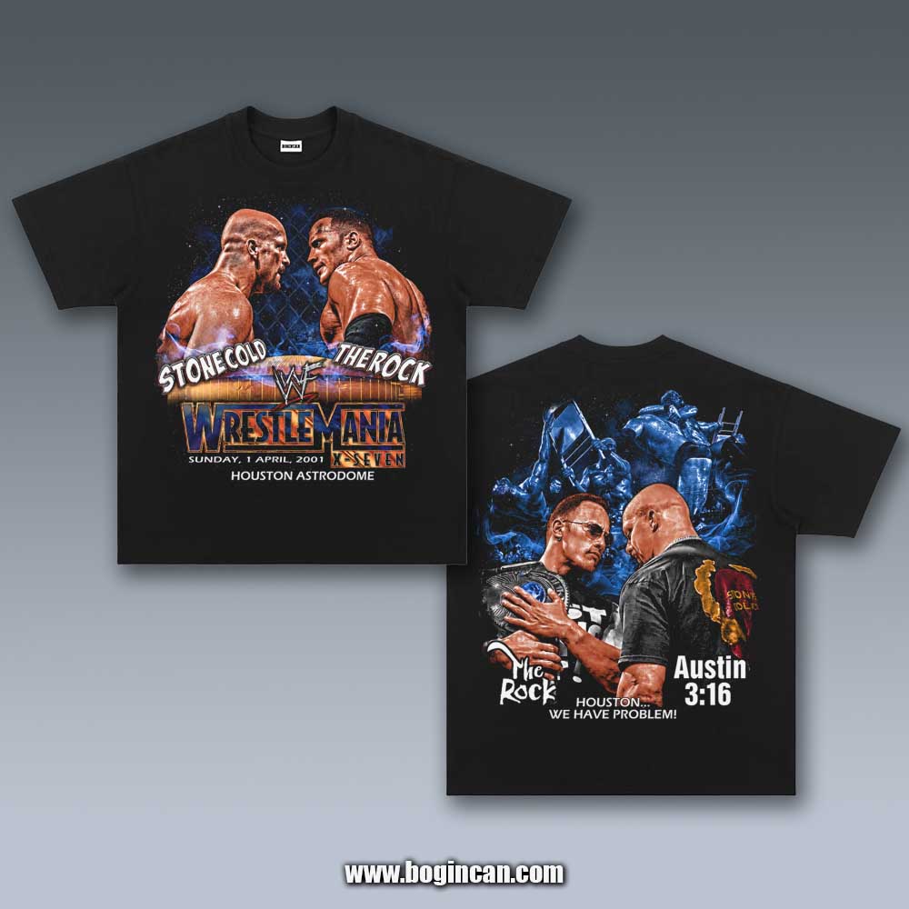 VINTAGE TEE | THE ROCK X STONE COLD 5.27