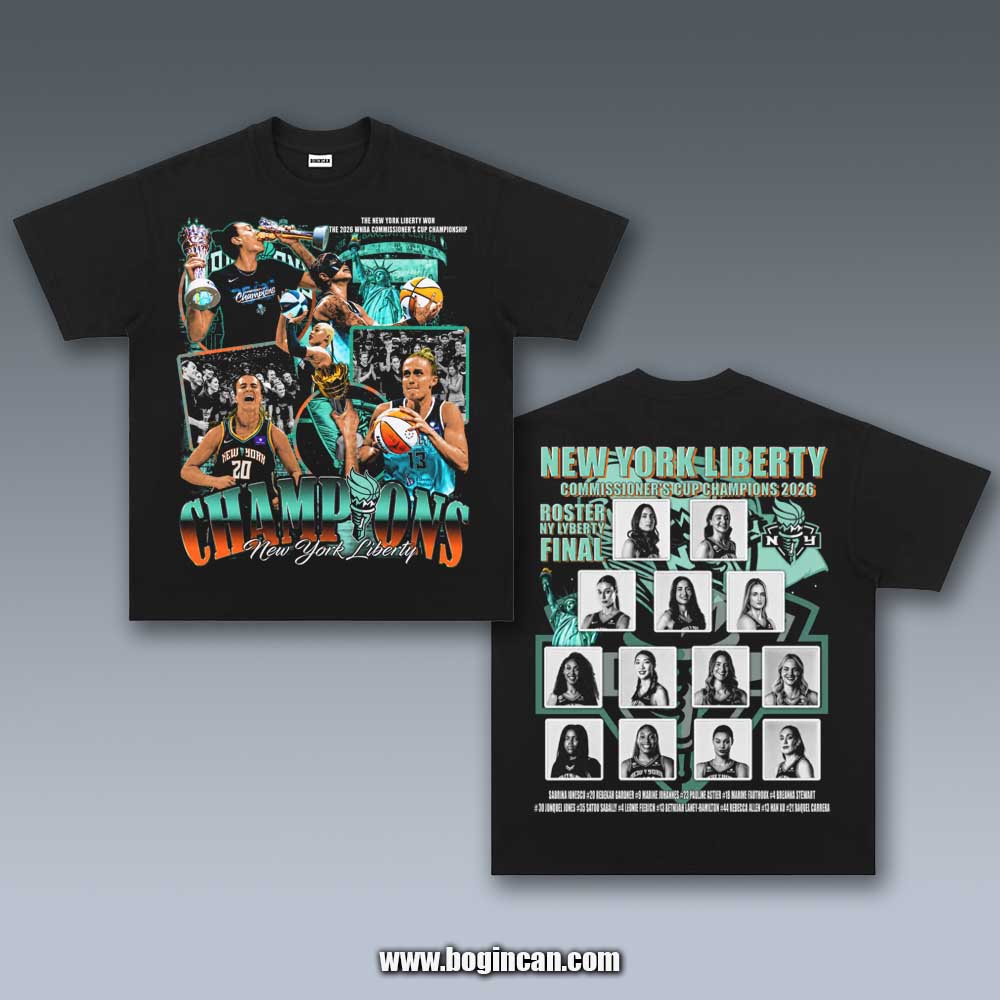 VINTAGE TEE | NEW YORK LIBERTY 2026 WNBA COMMISSIONER'S CUP 7.8