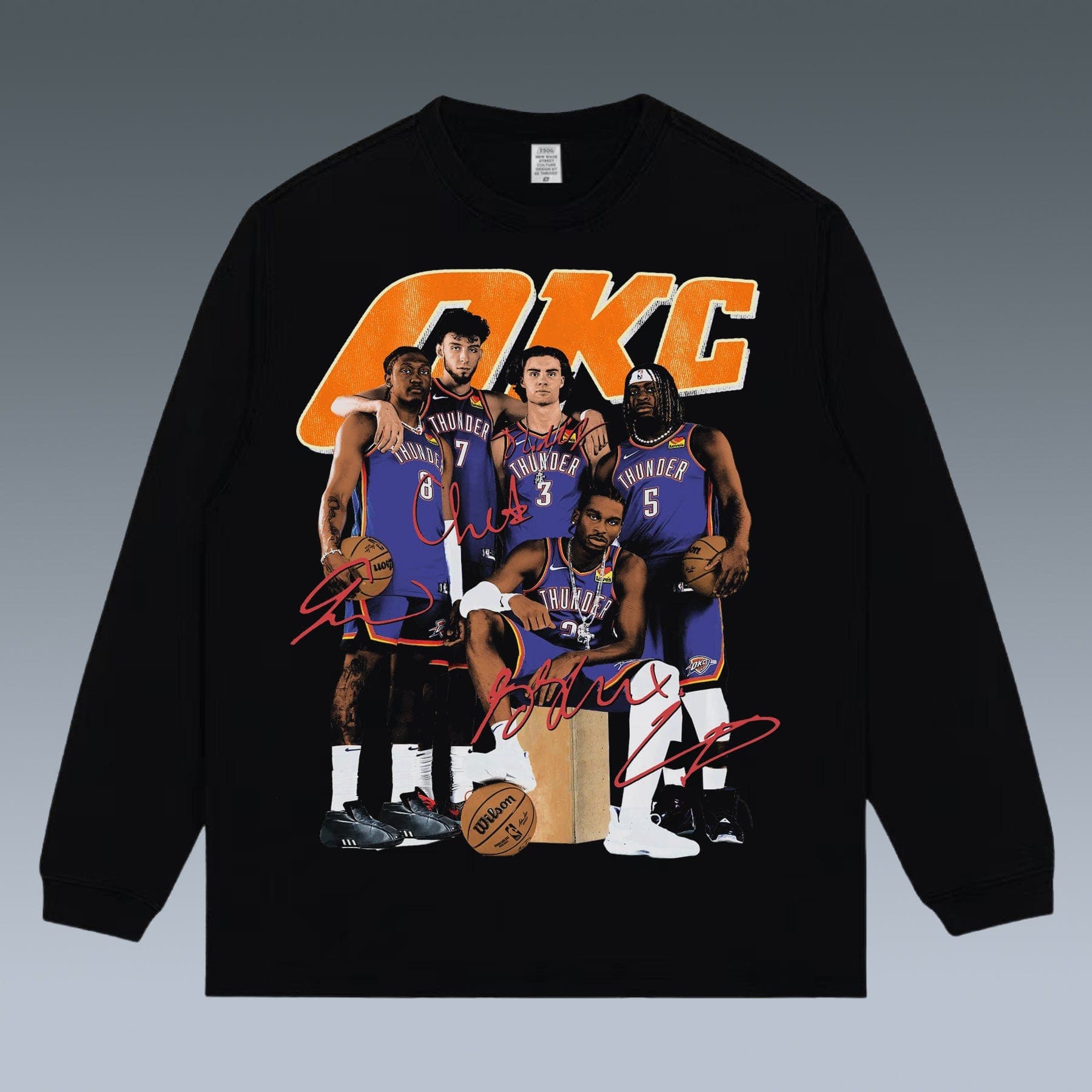 VINTAGE LONG SLEEVE TEE | OKC THUNDER