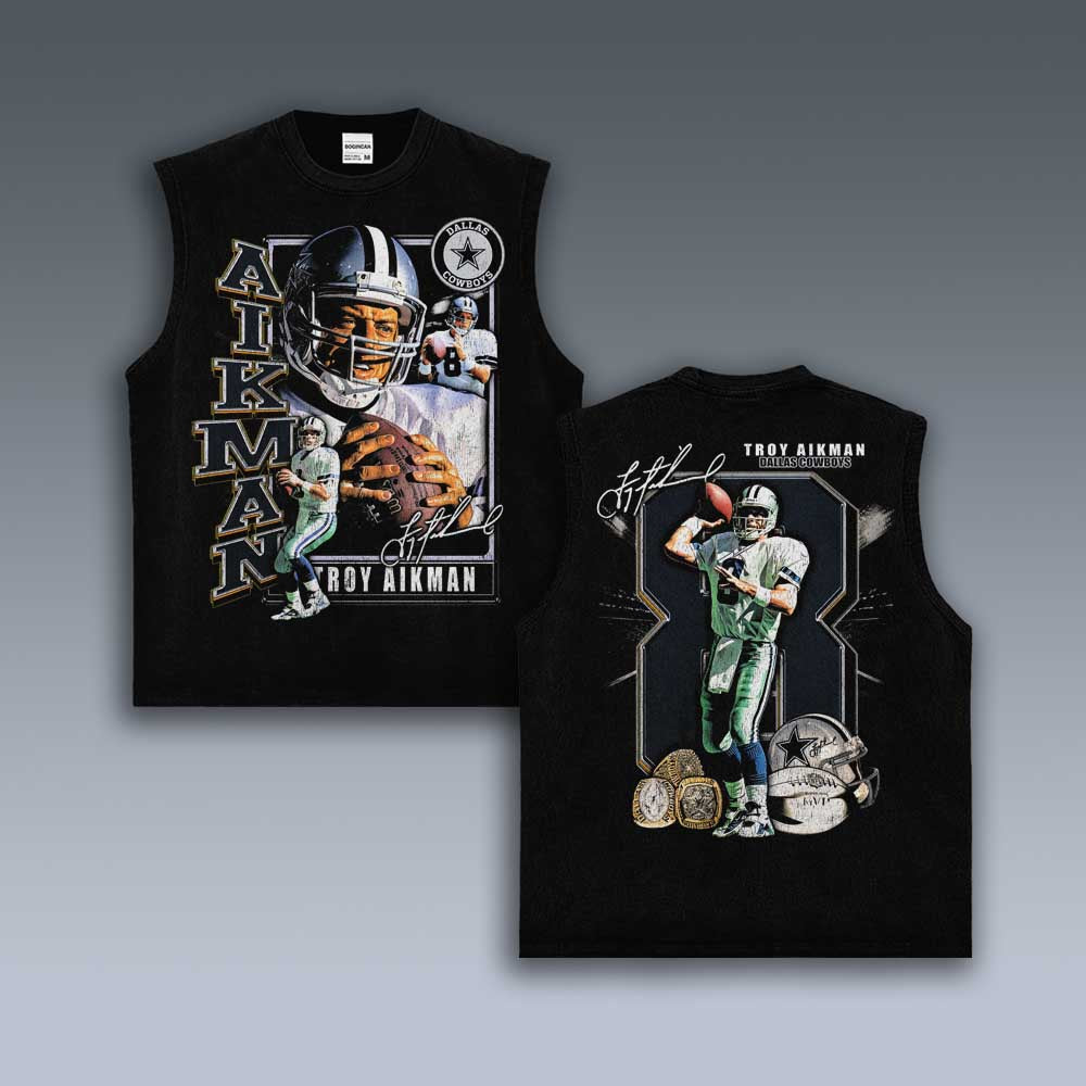 VINTAGE TANK TOP | TROY AIKMAN RINGS 9.1