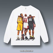 VINTAGE LONG SLEEVE TEE | KOBE AND JORDAN AND JAMES V9.8
