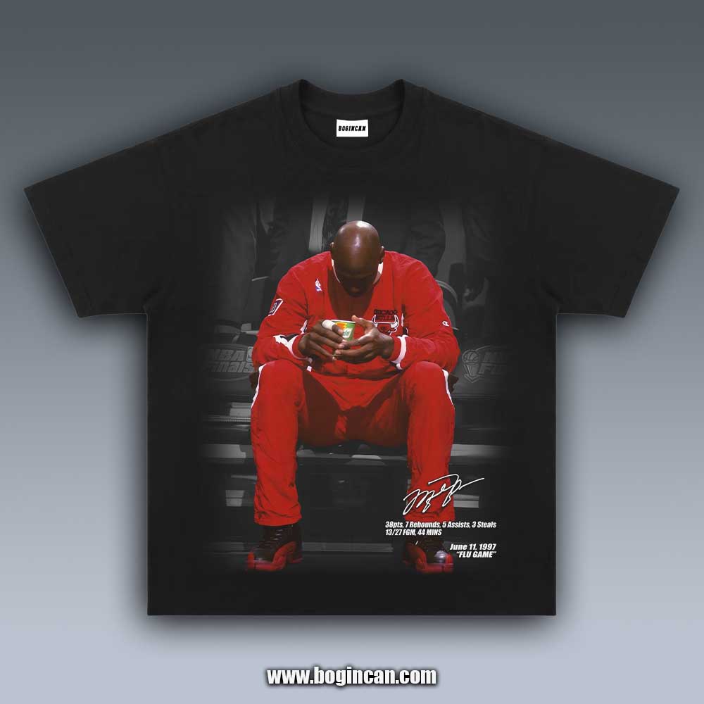 VINTAGE TEE | 1997 NBA FINALS G5 MICHAEL JORDAN FLU GAME