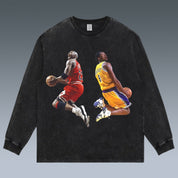 VINTAGE LONG SLEEVE TEE | KOBE& MICHAEL JORDAN