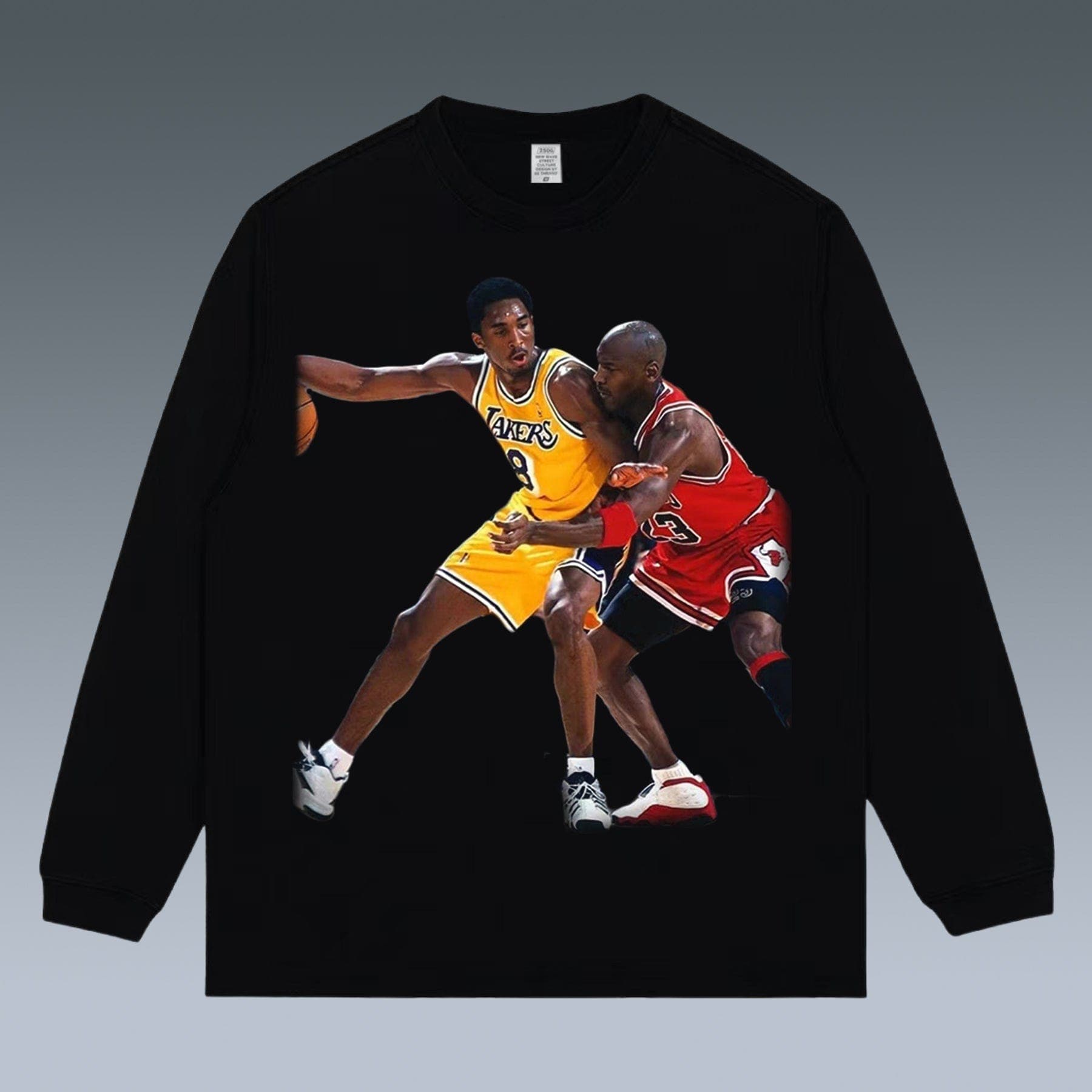 VINTAGE LONG SLEEVE TEE | KOBE& MICHAEL JORDAN