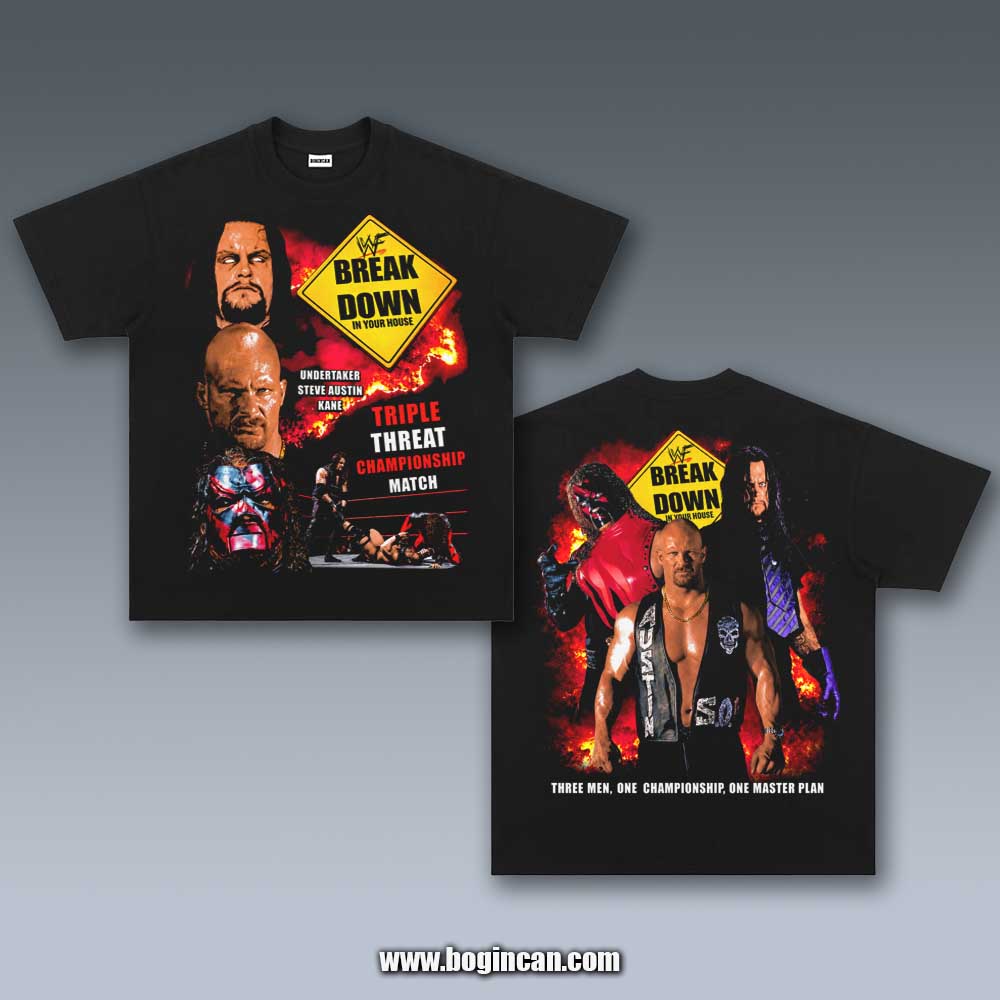 VINTAGE TEE | UNDERTAKER X STEVE AUSTIN X KANE 5.27